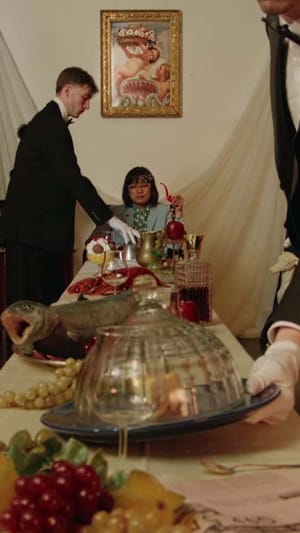 Eine Maschine fliegt in die Luft