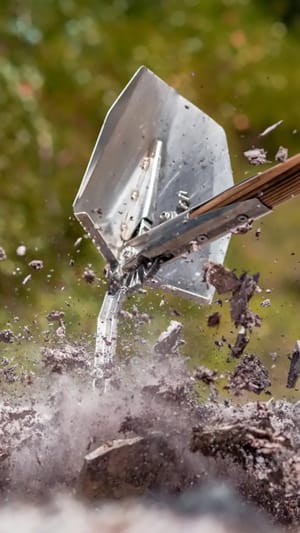 Der Kickspaten ★ 4-in-1 Multi-Werkzeug für draußen