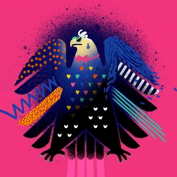 Der Bundesadler neu interpretiert