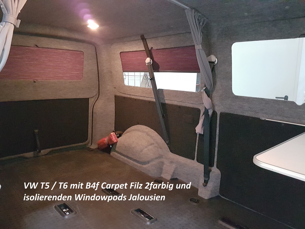 10 m² B4f Carpet Filz Innenverkleidung - DIY Campervan Möbelzeile