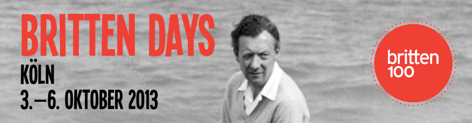 BRITTEN DAYS &#8211; Ein Festival zum 100. Geburtstag von Benjamin Britten